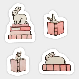 Bunnies & Books Sticker